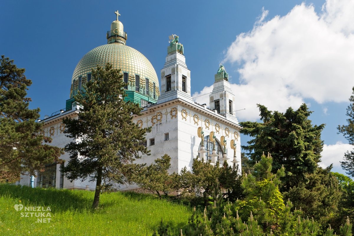 Kościół w Steinhof, kościół św. Leopolda, Otto Wagner Areal, zdjęcie, Niezla Sztuka