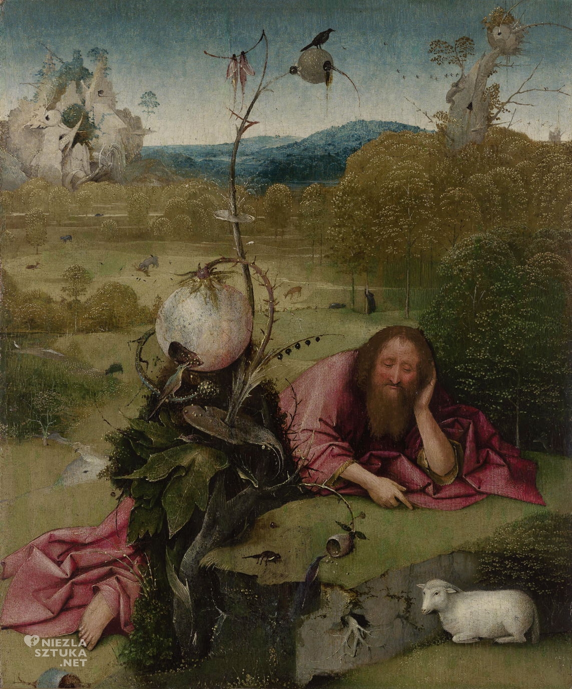 Hieronim Bosch, Św. Jan Chrzciciel, sztuka niderlandzka, motyw biblijny, sztuka religijna, Niezła Sztuka