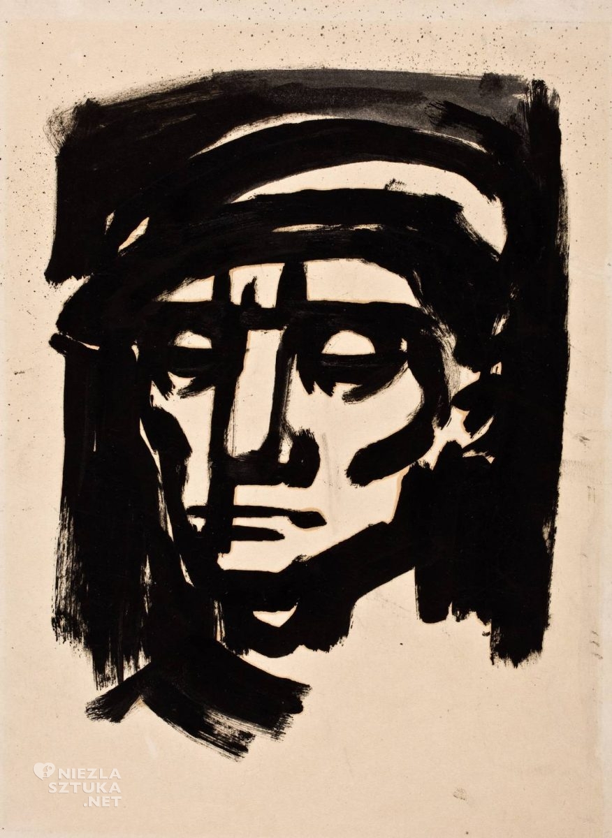 Waldemar Cwenarski, Głowa, Malarstwo Polskie, Portret, Wrocław, Sztuka współczesna, Niezła Sztuka
