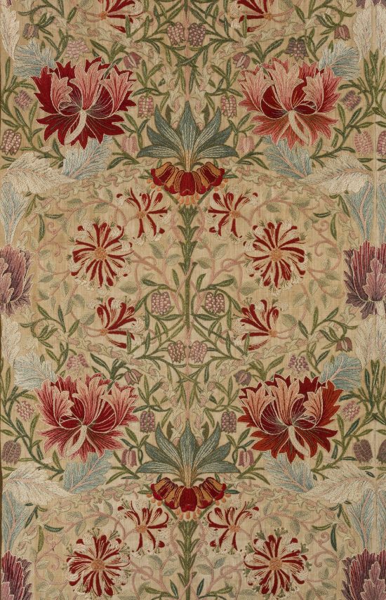 William Morris, Jane Morris, Haft wiciokrzew, Arts and crafts, sztuka angielska, sztuka brytyjska, niezła sztuka