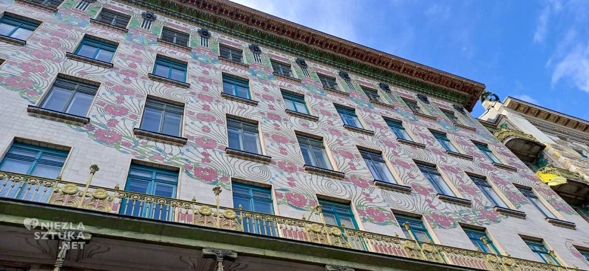 Fasada Majolikahaus, majolika, Wiedeń, Wiedeń – miejsca nieoczywiste, Niezla Sztuka