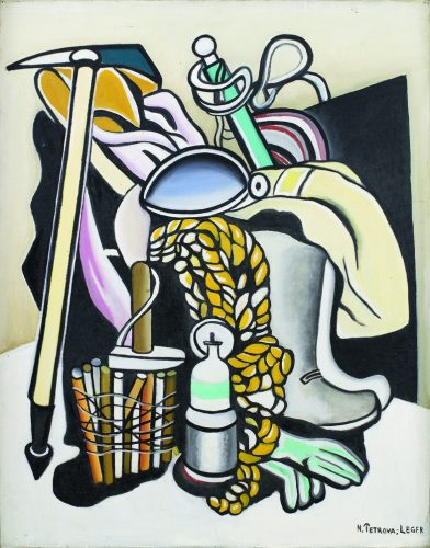 Nadia Léger, Nadia Grabowska, Martwa natura z butami, Kobieta artystka, Sztuka Rosyjska, Sztuka współczesna, Awangarda, Niezła Sztuka