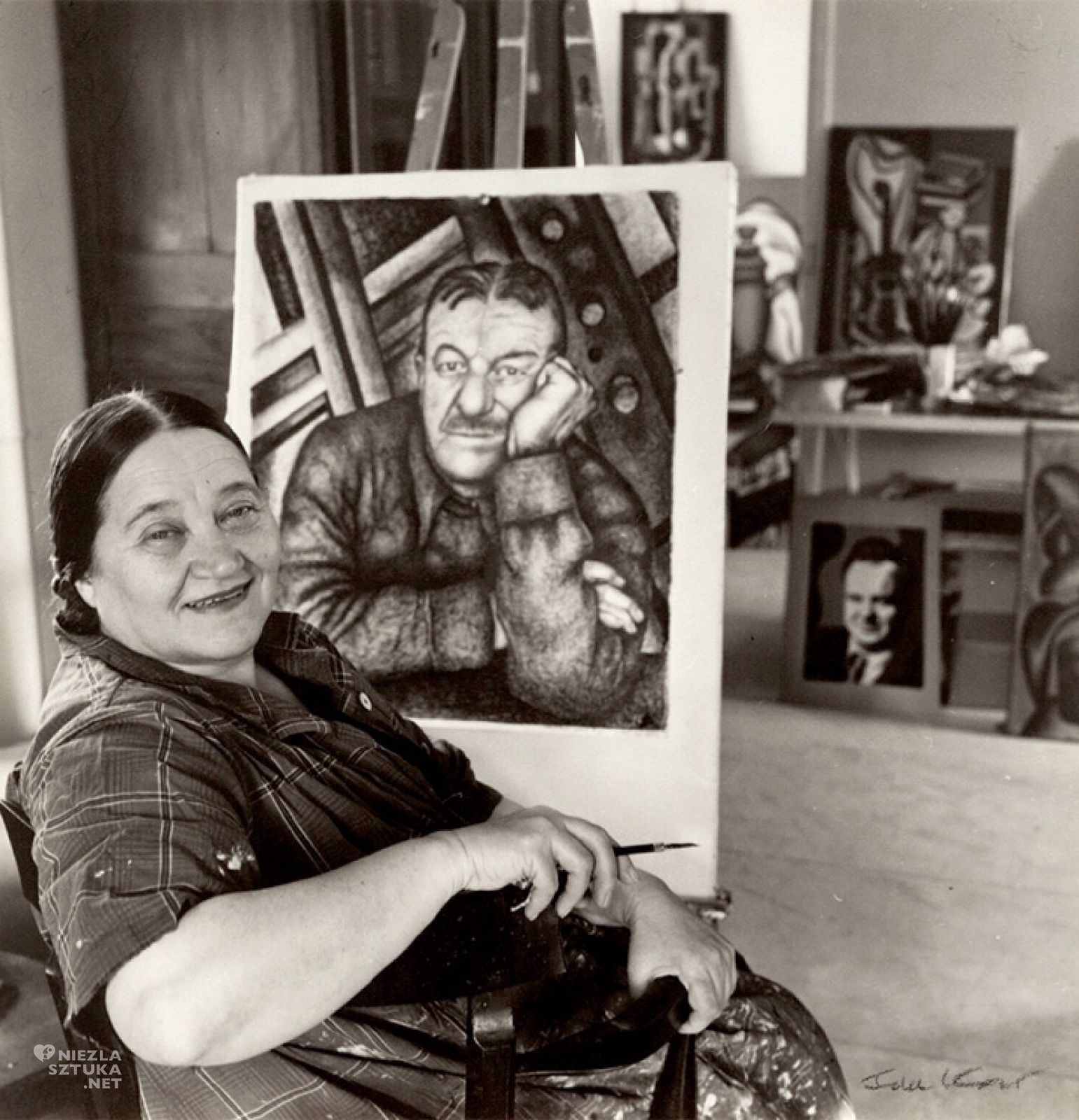 Nadia Léger, Nadieżda Pietrowna, Fernand Léger, Nadia Grabowska, Wanda Chodasiewicz, Autoportret, przysięga bojowniczki ruchu oporu, sztuka francuska, kobiety w sztuce, portret kobiecy, niezła sztuka