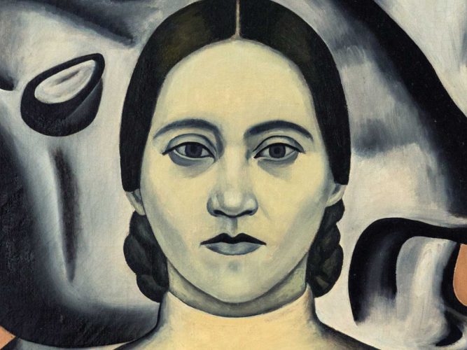 Nadia Léger, Nadia Grabowska, Nadieżda Pietrowna, Nadia Grabowska, Wanda Chodasiewicz, Autoportret, przysięga bojowniczki ruchu oporu, sztuka francuska, kobiety w sztuce, portret kobiecy, niezła sztuka