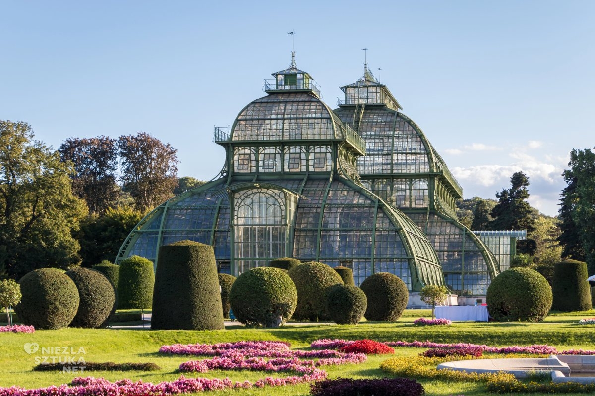 Palmenhaus, Schonbrunn Palace Park, Privizer, Palmiarnia, Ogród Botaniczny, Wiedeń, Austria, Niezla Sztuka