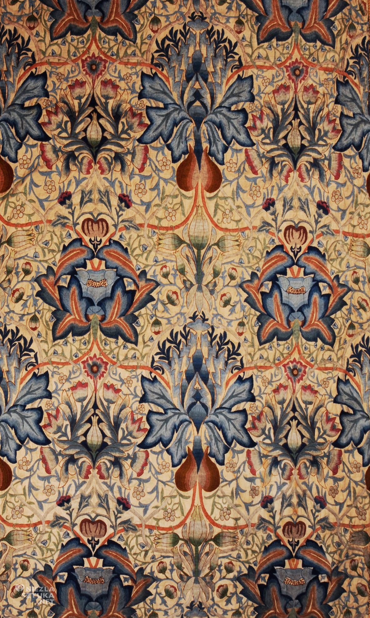 William Morris, Haft karczoch, Arts and crafts, sztuka angielska, sztuka brytyjska, niezła sztuka