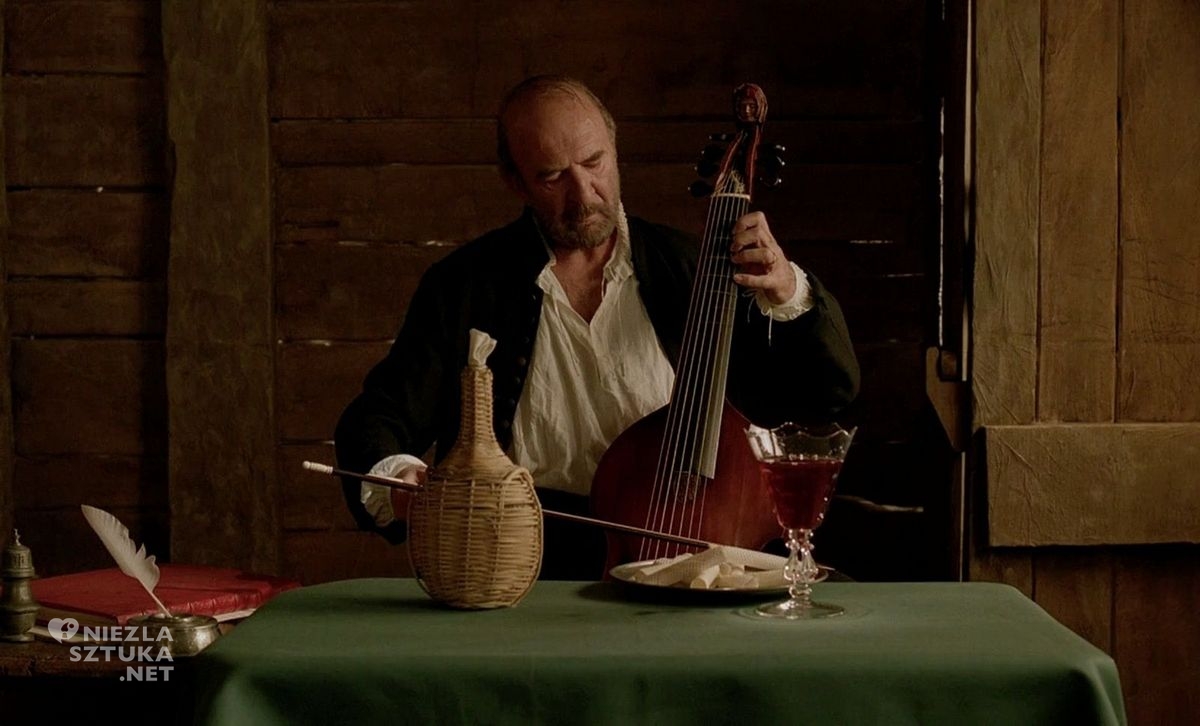 Kadr z filmu Wszystkie poranki świata, Alain Corneau, Lubin Baugin, Martwa natura z waflami, niezla sztuka