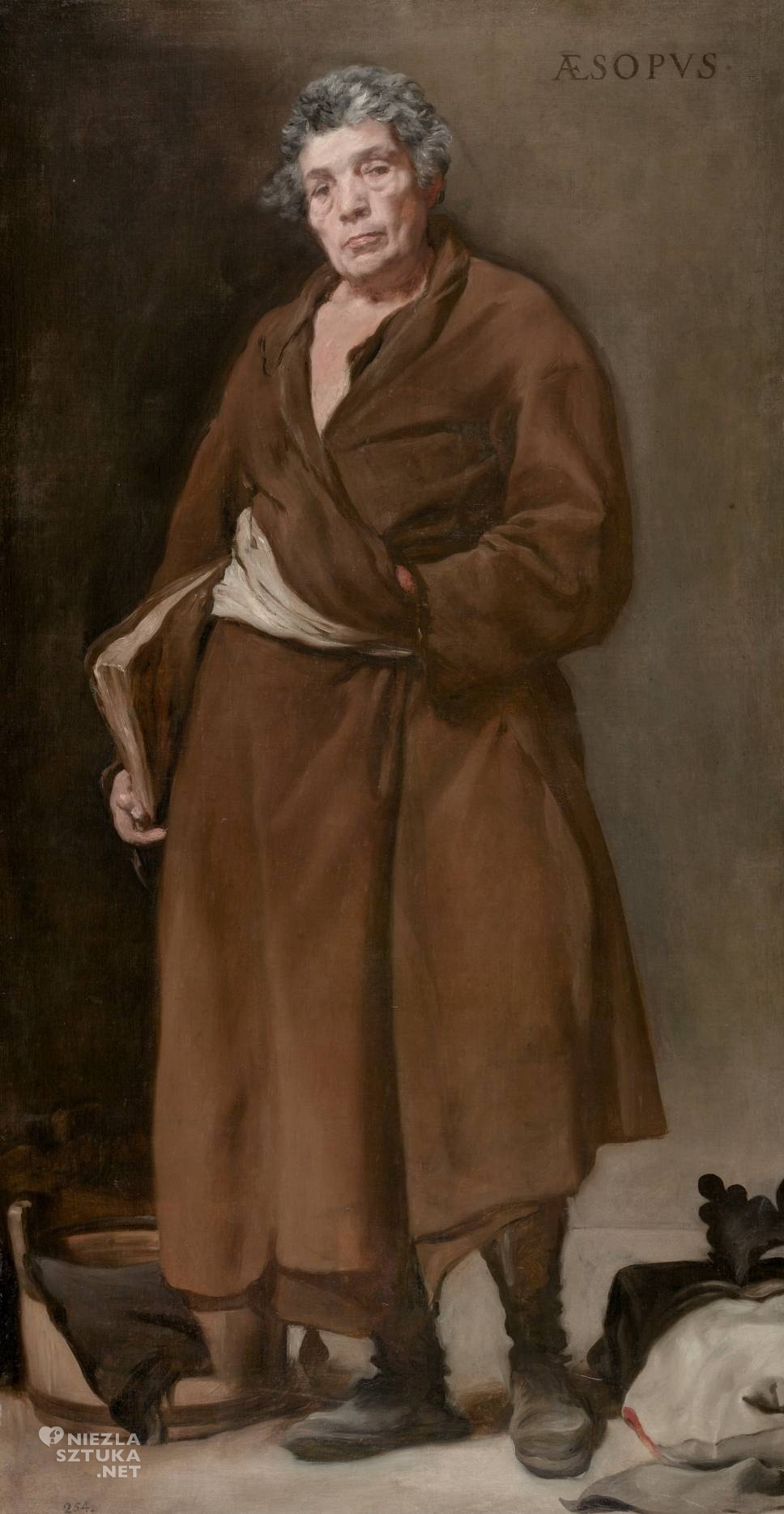 Diego Velázquez, Esopo, portret, sztuka hiszpańska, Niezła Sztuka