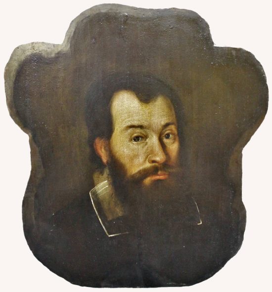 Portret na drewnie NN mężczyzny, portrety trumienne, sztuka funeralna, niezła sztuka