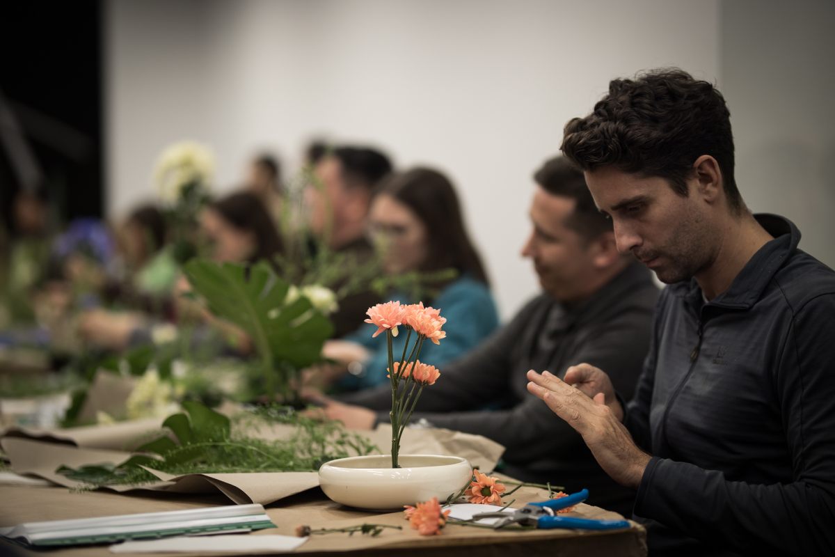 ikebana, warsztaty, muzeum manggha, japonia, niezła sztuka