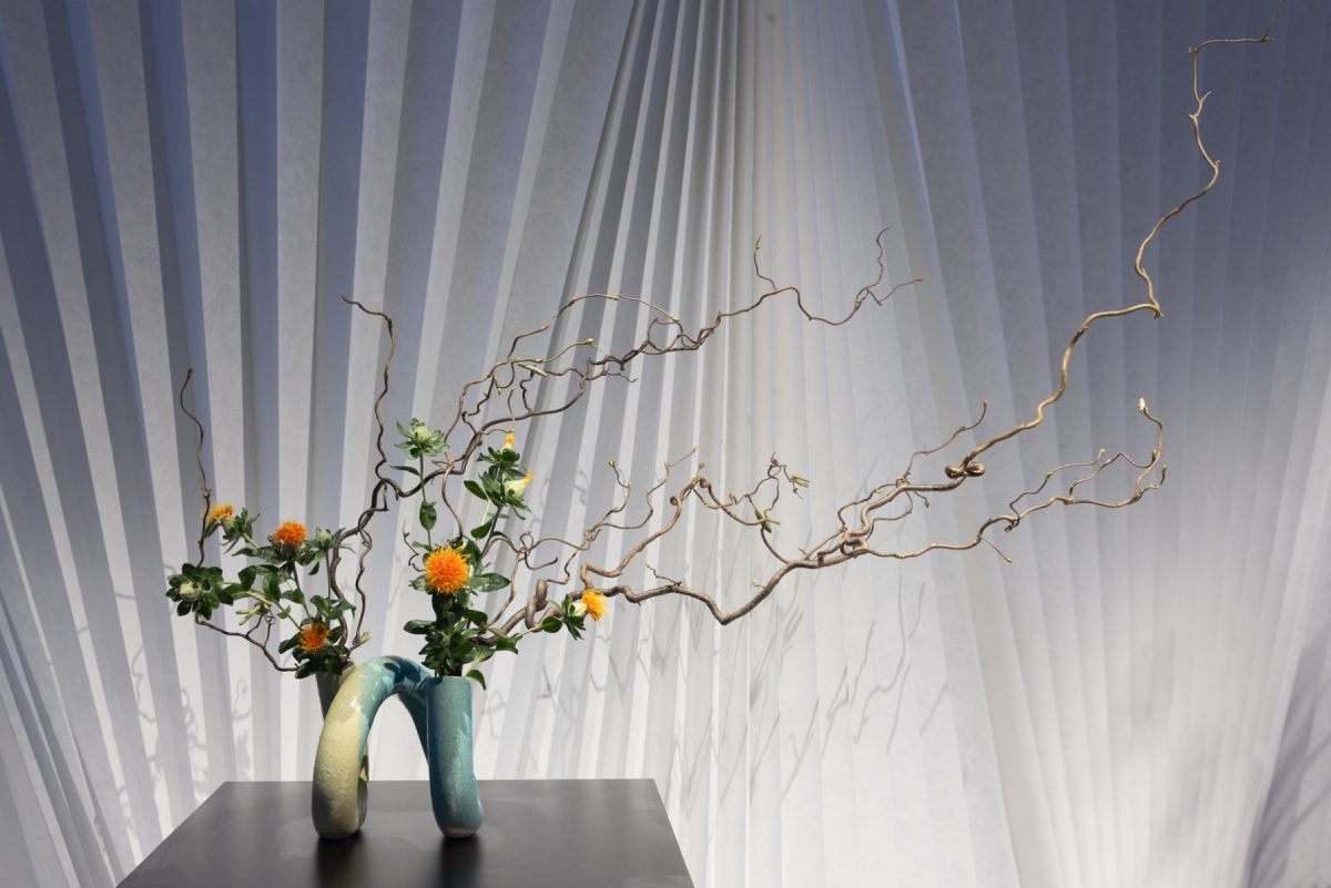 ikebana, wystawa, muzeum manggha, japonia, niezła sztuka