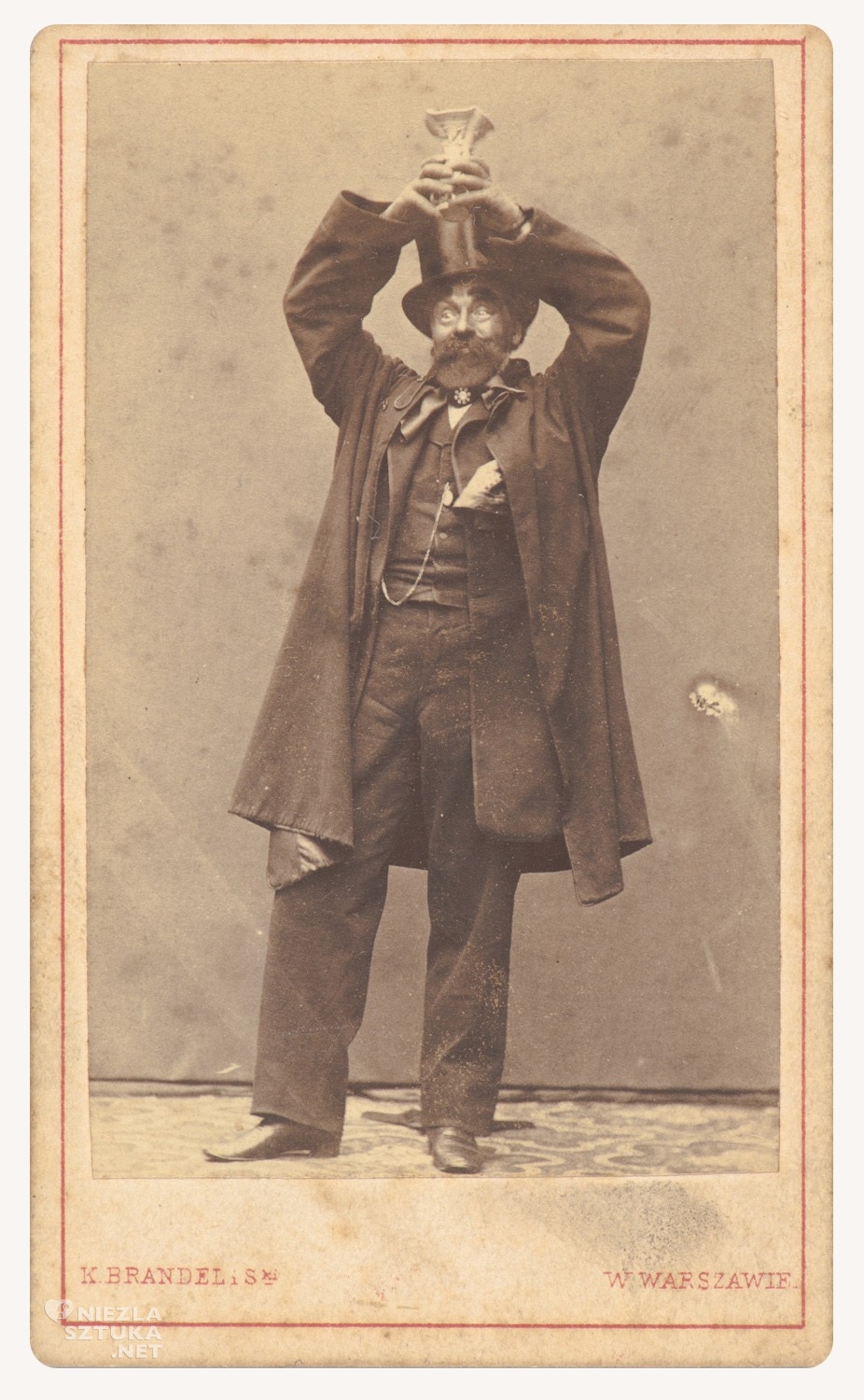 Brandel Konrad, Portret Michała Chomińskiego, fotografia albuminowa, fotografia-pozytyw, fotografia, historia fotografii, niezła sztuka