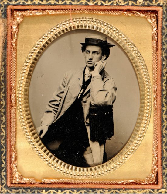 Portret mężczyzny, ferrotypia, fotografia, historia fotografii, niezła sztuka