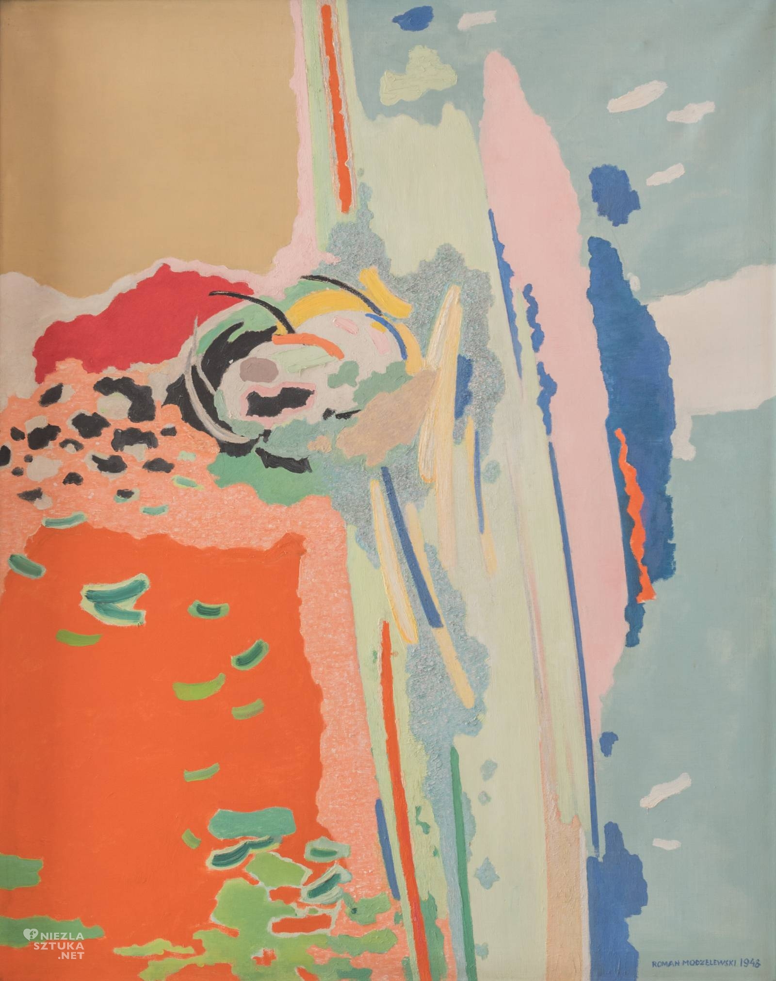 Roman Modzelewski, Słońce lub Bez tytułu, sztuka polska, sztuka współczesna, niezła sztuka