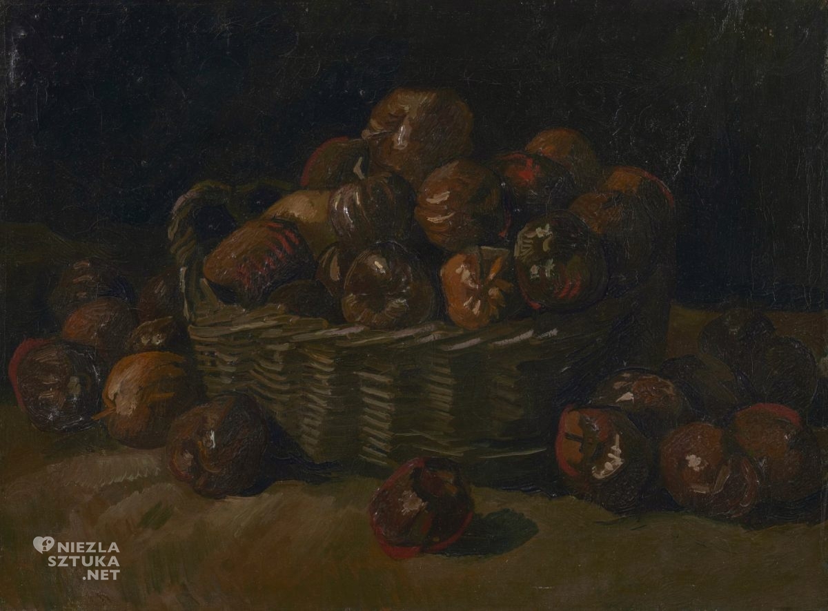 Vincent van Gogh, Kosz jabłek, matwa natura, Van Gogh Museum, Jesień w sztuce, Niezła Szatuka