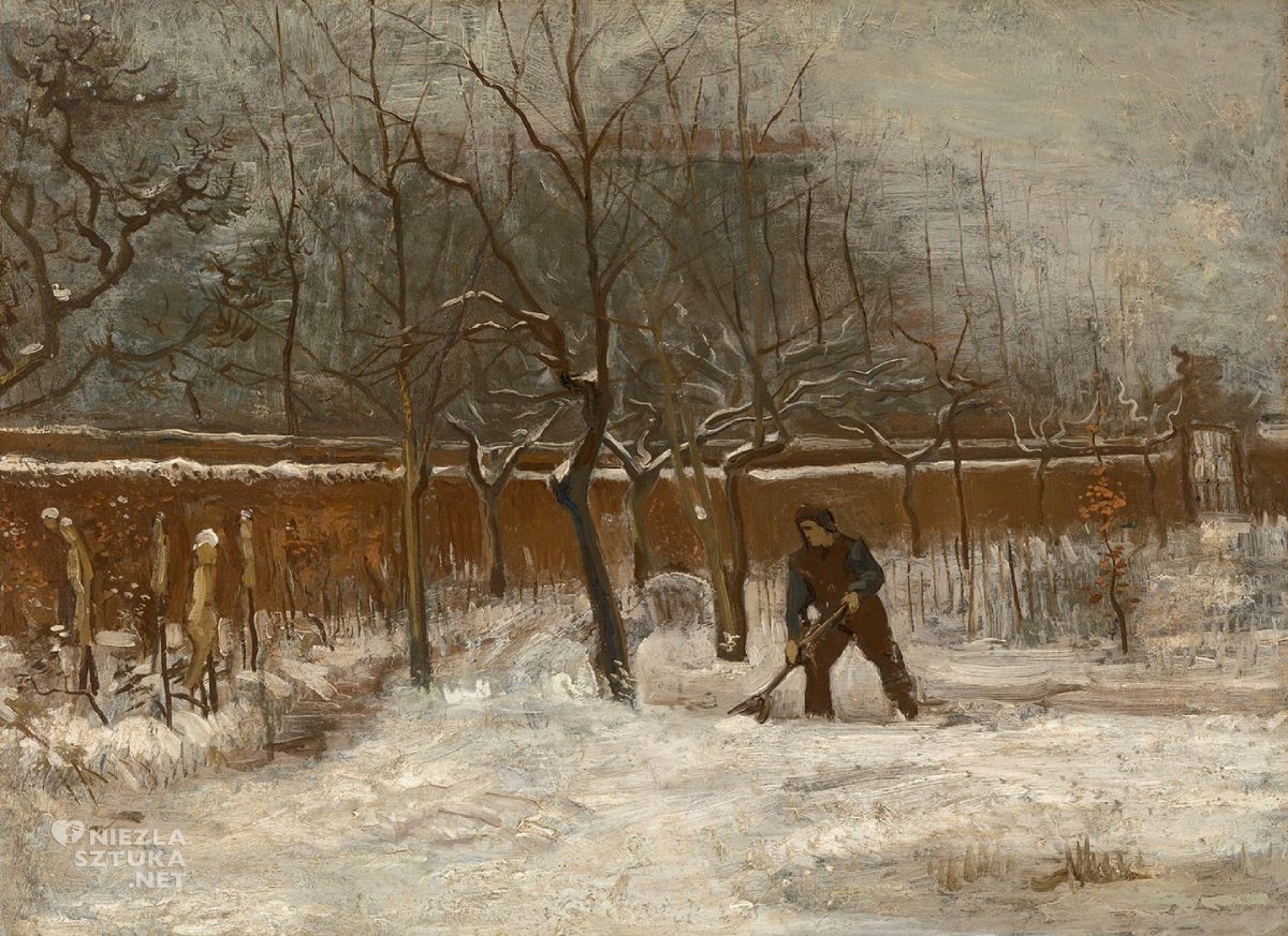 Vincent van Gogh, Zima, Zaśnieżony ogród plebanii, Zima w sztuce, Szuka Niderlandzka, Niezła sztuka