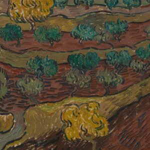 Vincent van Gogh, Drzewa oliwne na zboczu wzgórza, Van Gogh Museum, Jesień w sztuce, Niezła Szatuka