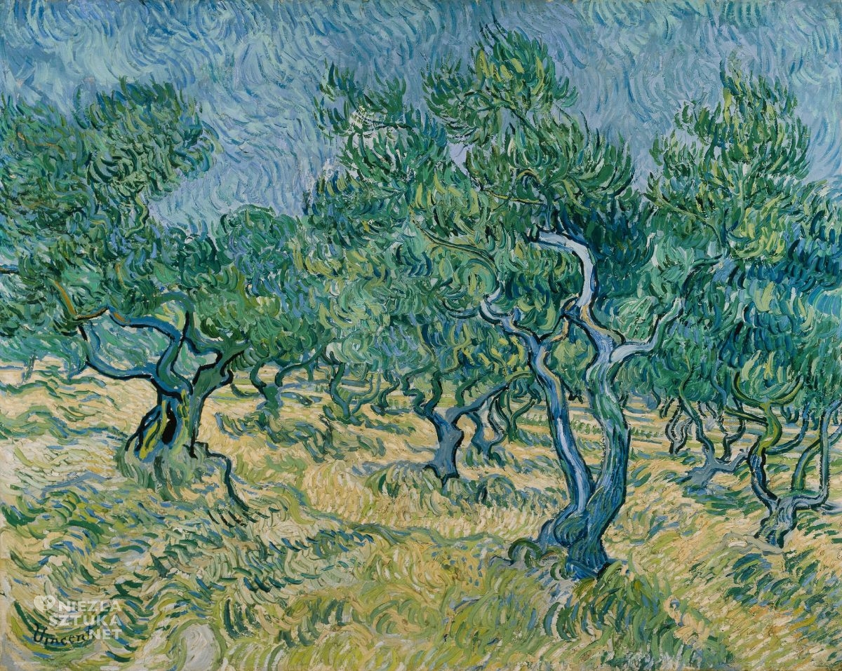 Vincent van Gogh, Gaj oliwny, cztery pory roku z van Goghiem, olej, płótno, postimpresjonizm, sztuka niderlandzka, niezła sztuka