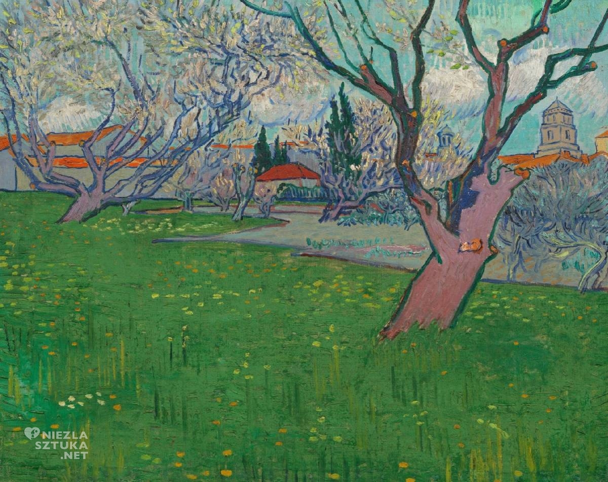 Vincent van Gogh, W Kwitnących sadach, wiosna, Kwitnące sady, Niezła Sztuka