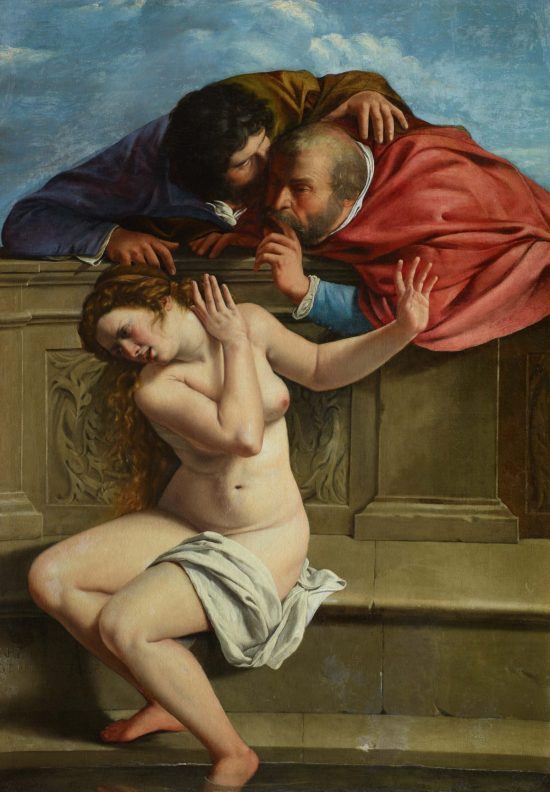 Artemisia Gentileschi, Orazio Gentileschi, Zuzanna i starcy, akt, niezła sztuka