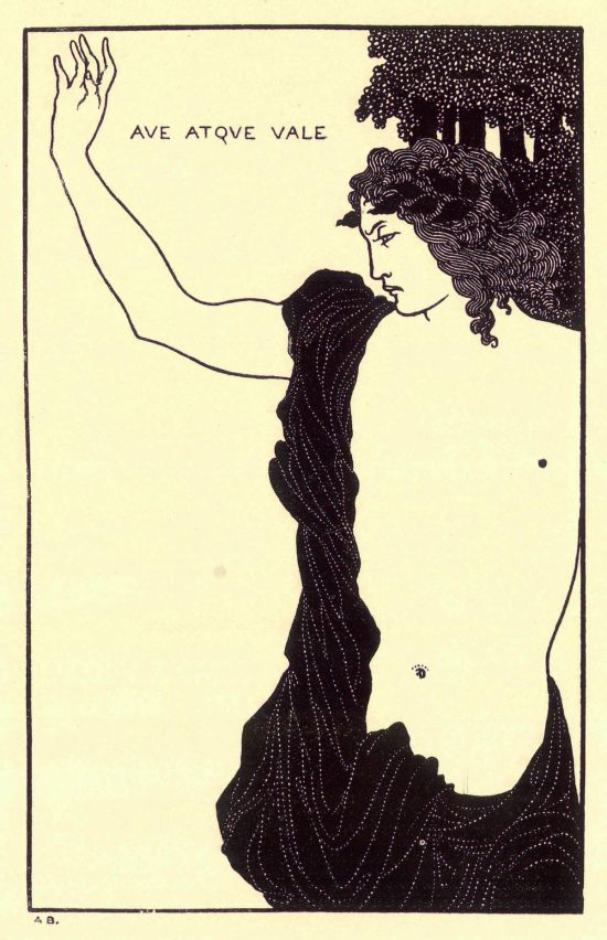 Aubrey Beardsley, Ave atque vale, ilustracja do Under the hill, sztuka brytyjska, sztuka angielska, niezła sztuka