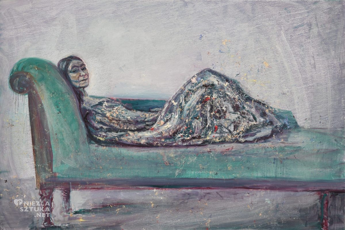 Celia Paul, Reclining Painter, kobiety w sztuce, sztuka współczesna, niezła sztuka