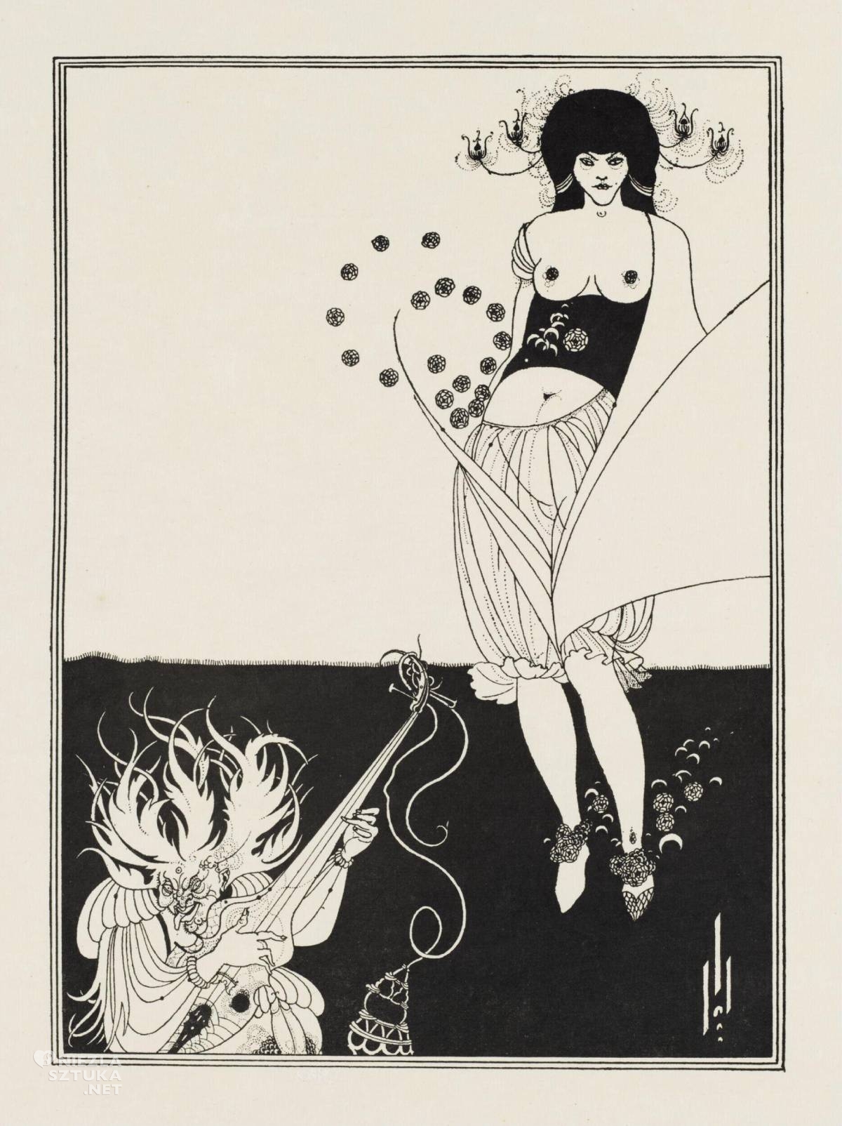 Aubrey Beardsley, Taniec brzucha, sztuka brytyjska, sztuka angielska, niezła sztuka