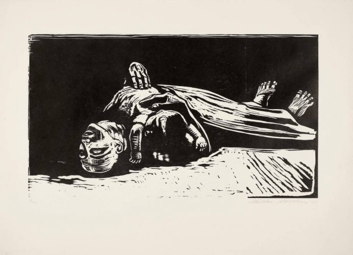 Käthe Kollwitz, Wdowa II, Wojna, drzeworyt, kobiety w sztuce, sztuka niemiecka, niezła sztuka