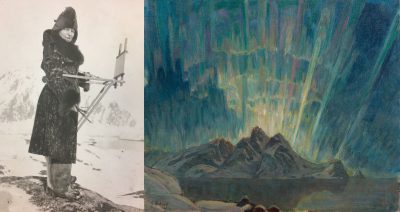 Anna Boberg we Fyrön, Zorza polarna, Studium z północnej Norwegii, sztuka północy, sztuka nordycka, niezła sztuka