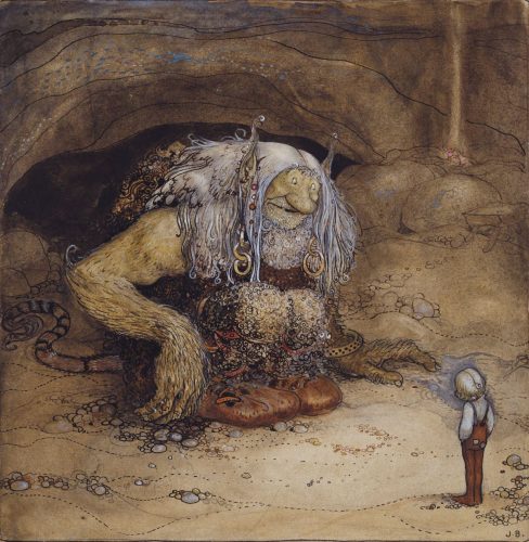 John Bauer, Trolle, sztuka północy, sztuka skandynawska, ilustracja, niezła sztuka