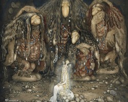 John Bauer, Trolle, sztuka północy, sztuka skandynawska, ilustracja, niezła sztuka