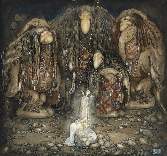 John Bauer, Trolle, sztuka północy, sztuka skandynawska, ilustracja, niezła sztuka