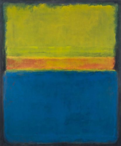 Mark Rothko, No. 2 (Blue, Red and Green), malarstwo, abstrakcja, niezła sztuka
