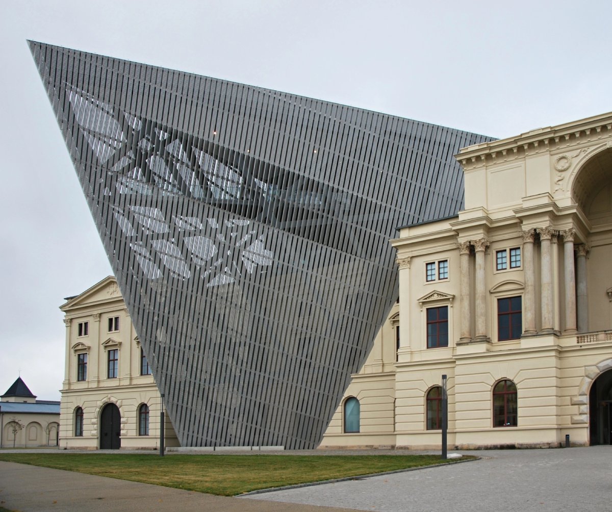 Militärhistorisches Museum der Bundeswehr, Muzeum Historii Wojska Niemieckich Sił Zbrojnych, Designerskie muzea świata, niezwykłe budynki, architektura, Najbardziej niezwykłe muzea na świecie, niezła sztuka