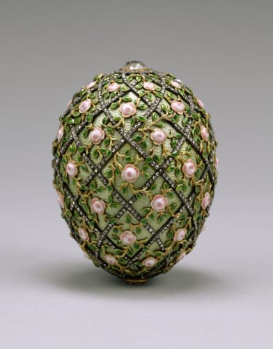 Henrik Wigström, Fabergé, Jajko z kratką różaną, arcydzieła złotnicze, jubilerstwo, niezła sztuka
