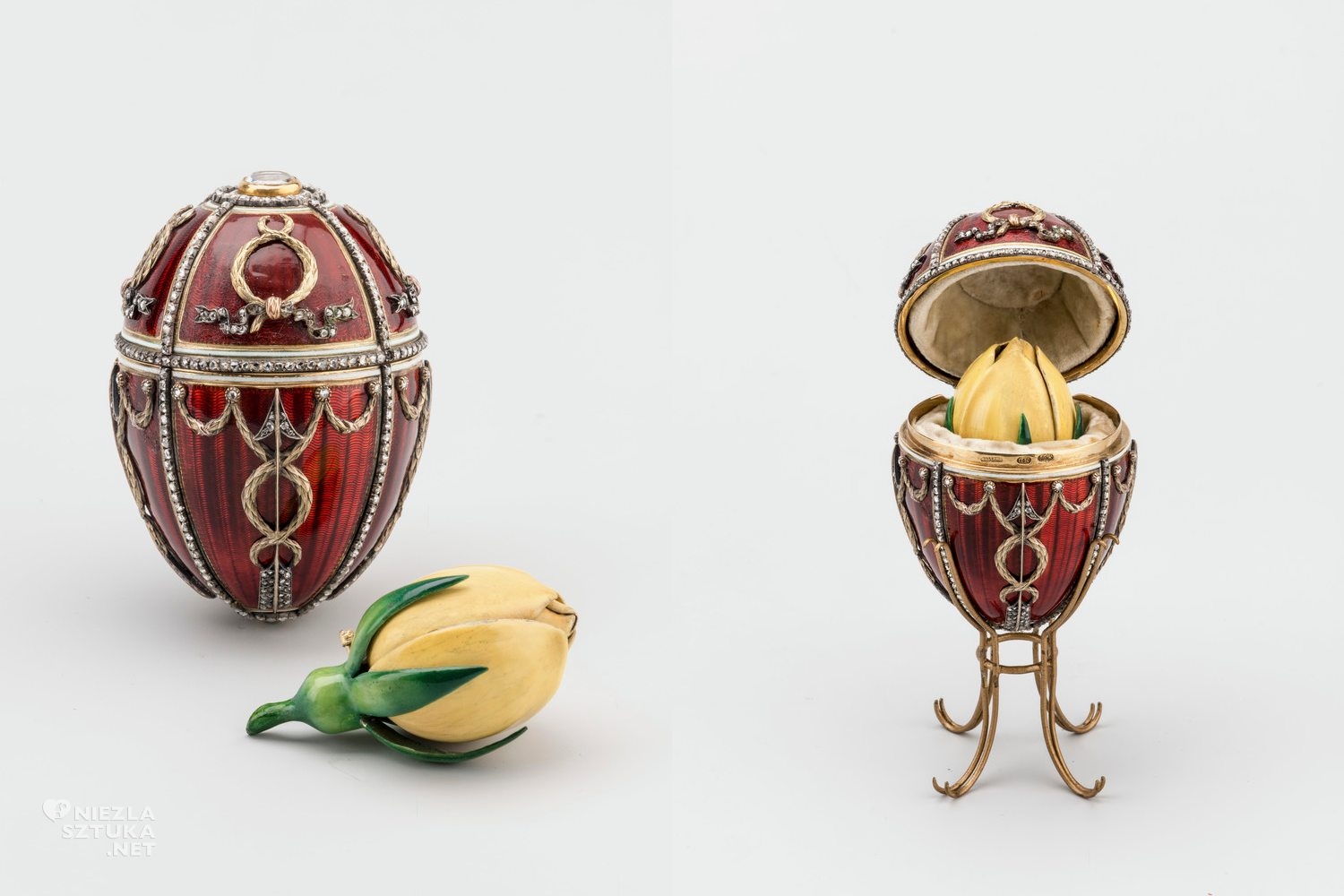 Michaił Pierchin, Faberge, Jajko z pąkiem róży, arcydzieła złotnicze, jubilerstwo, niezła sztuka