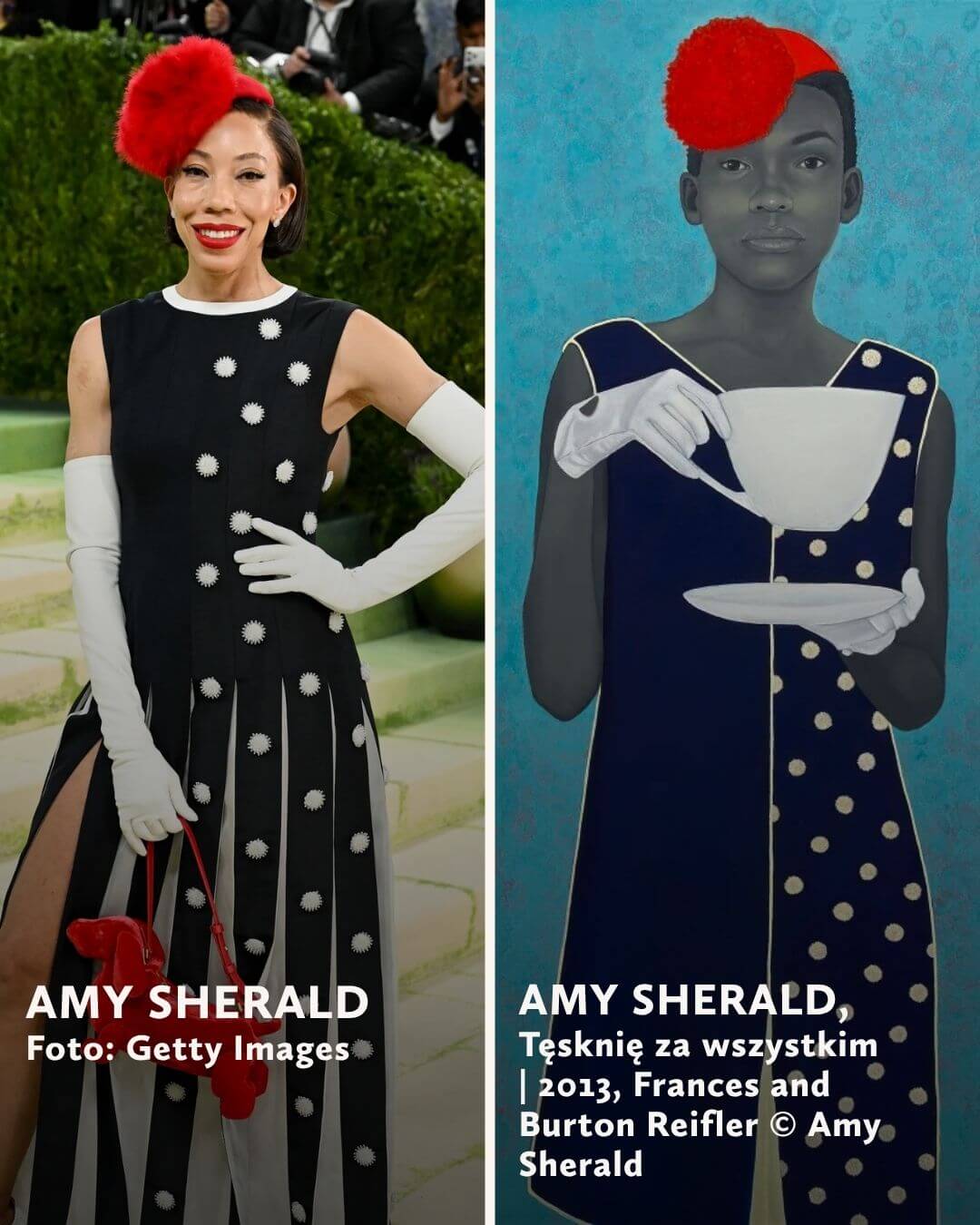 Amy Sherald, Autoportret, MET Gala 2026, stroje inspirowane sztuką, niezła sztuka