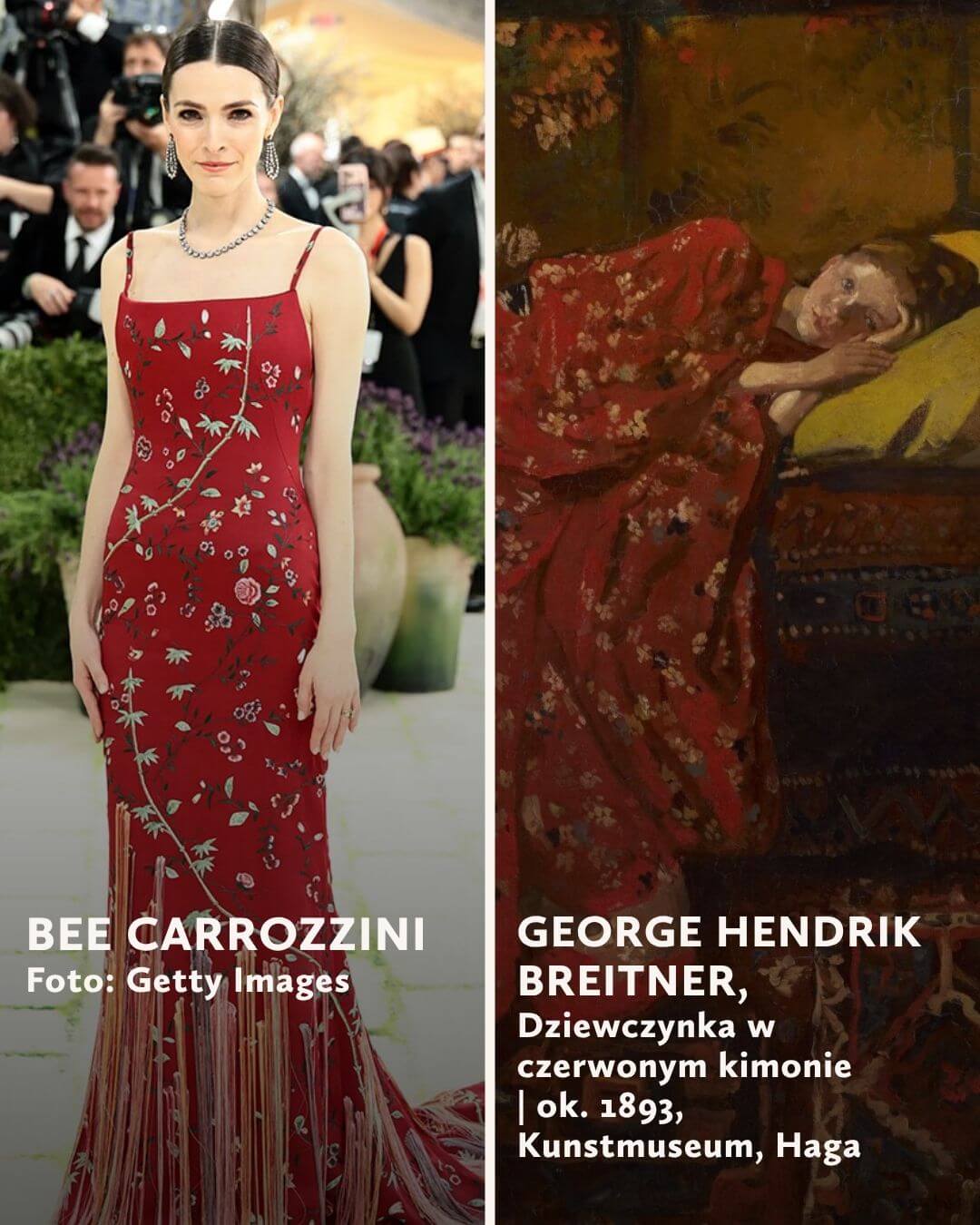 Bee Carrozzini, George Hendrik Breitner, MET Gala 2026, stroje inspirowane sztuką, niezła sztuka