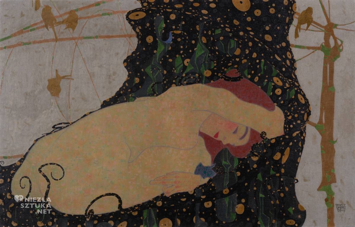Egon Schiele, Danaë, sztuka austriacka, secesja, niezła sztuka