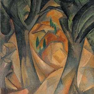 Georges Braque, Drzewa w L'Estaque, kubizm, sztuka francuska, niezła sztuka