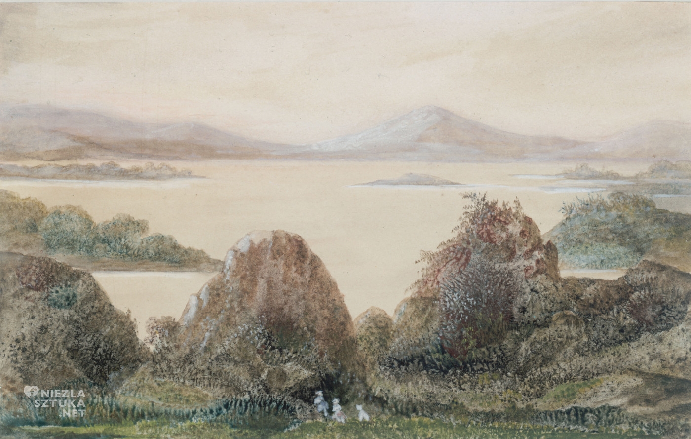 George Sand, Wyimaginowany krajobraz, wymyślony krajobraz, pisarka, kobiety w sztuce, Fryderyk Chopin, sztuka francuska, kobiety w sztuce, Niezła Sztuka