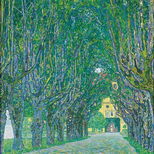 Gustav Klimt, Aleja w Schloss Kammer Park, pejzaż, secesja, sztuka austriacka, Niezła Sztuka