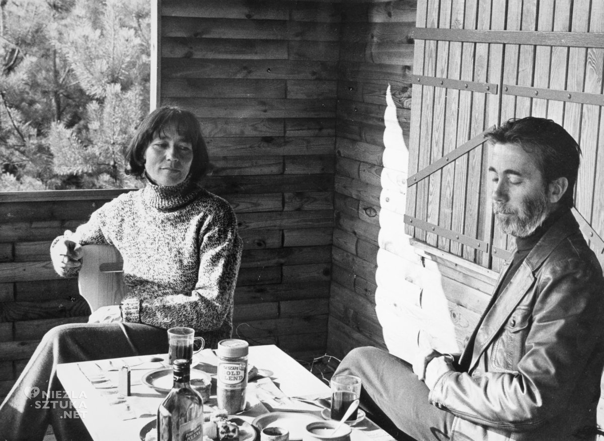 Magdalena Abakanowicz, Jan Kosmowski, portret, zdjęcie, fotografia, archiwum, sztuka polska, kobiety w sztuce, sztuka współczesna, niezła sztuka