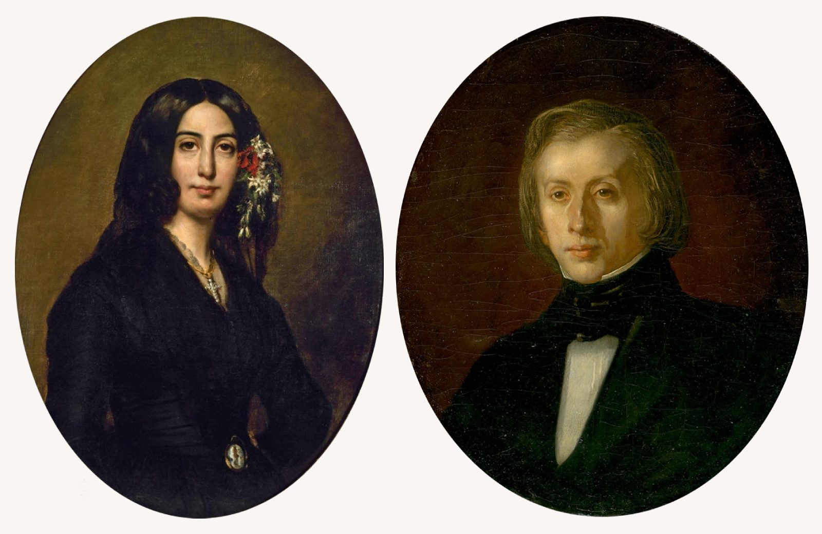 Teofil Kwiatkowski, Portret, Auguste Charpentier, Portret George Sand, młoda George Sand, pisarka, kobiety w sztuce, Fryderyk Chopin, Niezła Sztuka
