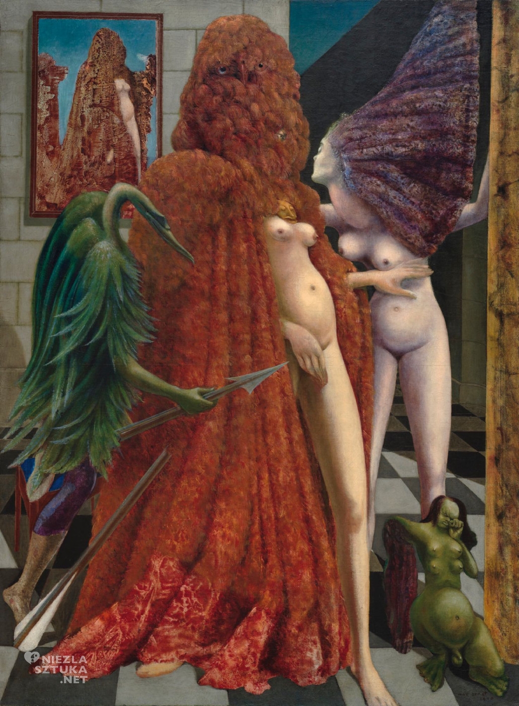 Max Ernst, Ubieranie panny młodej, Muzeum Peggy Guggenheim, niezła sztuka