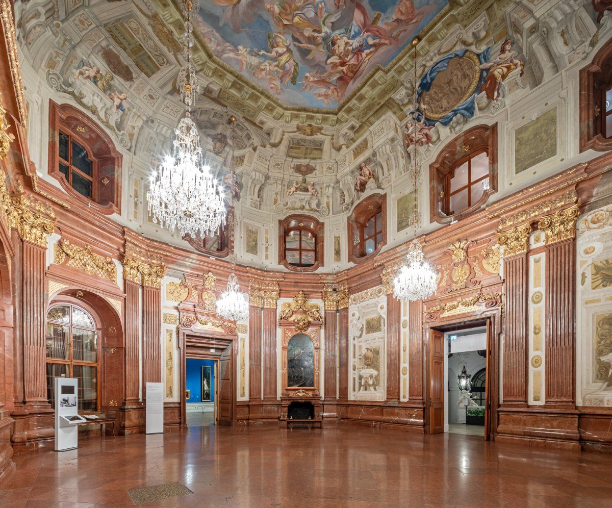 Österreichische Galerie Belvedere, Górny Belweder, Sala Marmurowa, Wiedeń, Austria, co zobaczyć w Austrii, przewodnik po Austrii, Niezla Sztuka