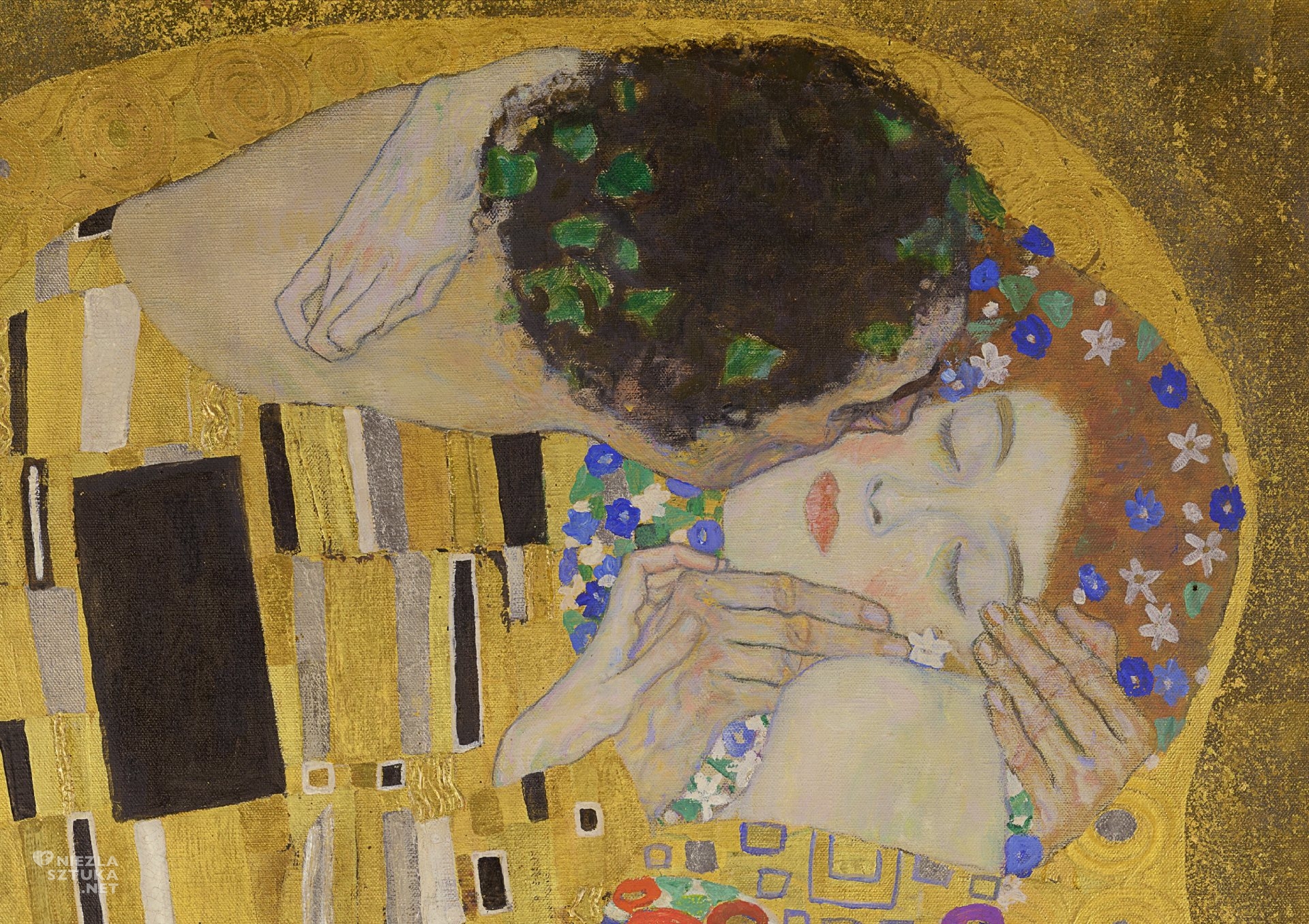 Gustav Klimt, Pocałunek, secesja wiedeńska, Niezła sztuka
