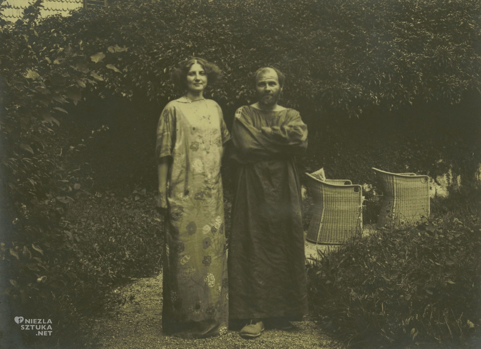 Emilie Flöge, Gustav Klimt, Austria, Attersee, zdjęcie, fotografia, archiwum, secesja, sztuka austriacka, Niezła Sztuka