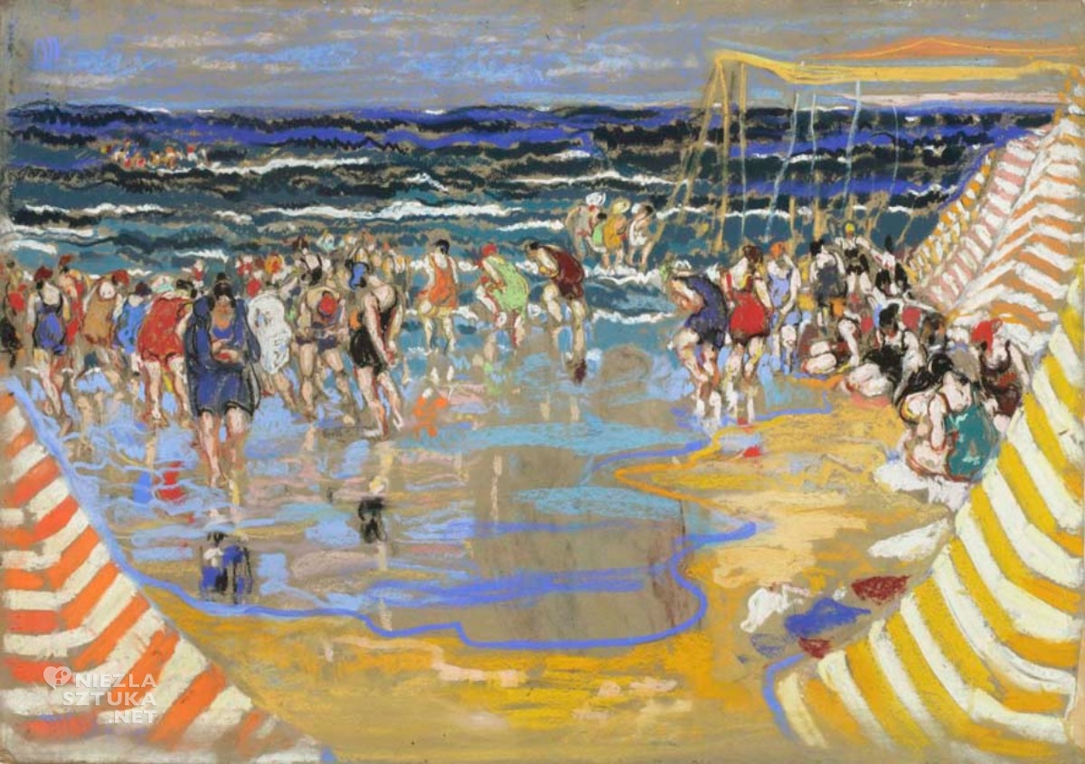 Małgorzata Łada-Maciągowa, Plaża w Hendaye, sztuka polska, kobiety w sztuce, kobieta artystka, niezła sztuka