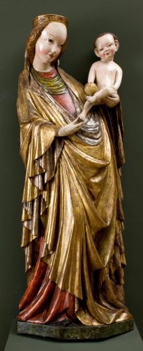 Matka Boska z Dzieciątkiem, z kościoła w Krużlowej Wyżnej, Stanisław Wyspiański, niezła sztuka
